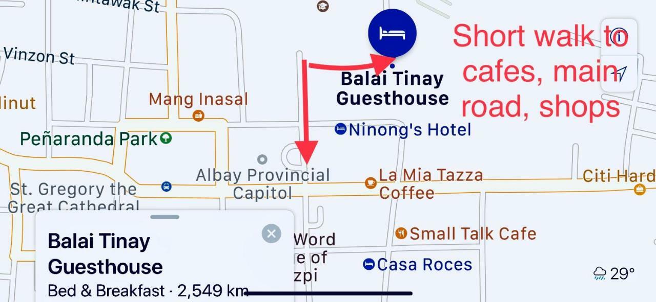 Balai Tinay Guesthouse Легазпи Екстериор снимка